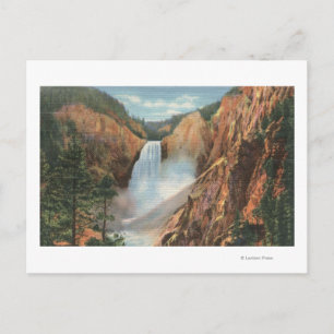 Carte Postale Yellowstone, WY - Great Falls et Grand