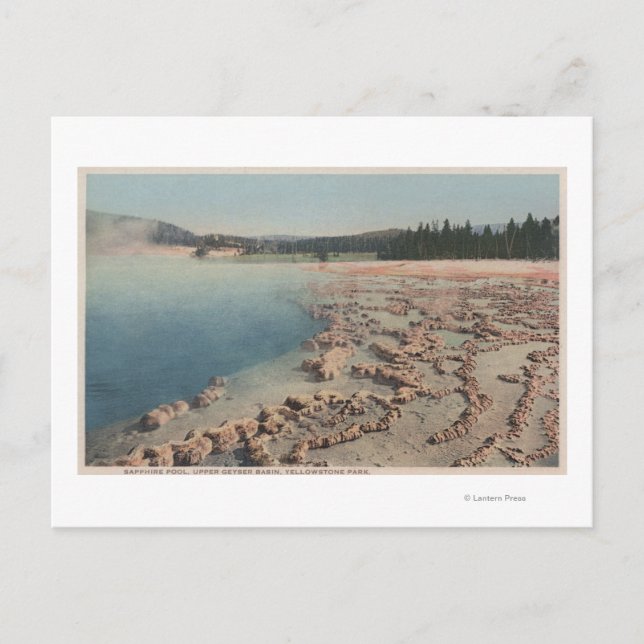 Carte Postale Yellowstone, WYView of Sapphire Pool (Devant)