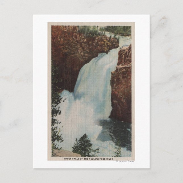 Carte Postale Yellowstone, WYView of Yellowstone River Falls (Devant)