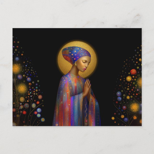 Carte Postale Yemaya déesse de l'amour protection guérir Portrai (Devant)