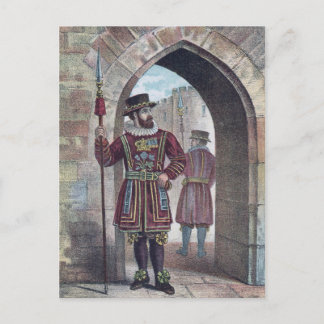 Carte Postale Yeoman Warder à la Tour de Londres