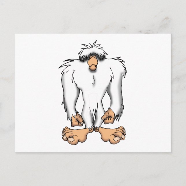 CARTE POSTALE YETI (Devant)