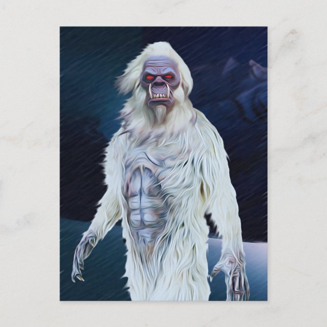 Carte Postale Yeti (Creeptid) (Devant)