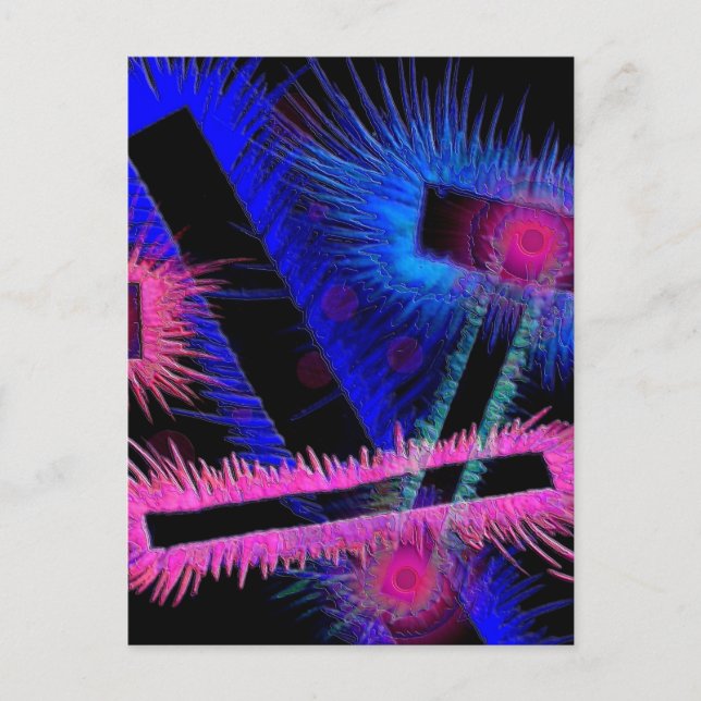 Carte Postale Yeux Aliens (Devant)