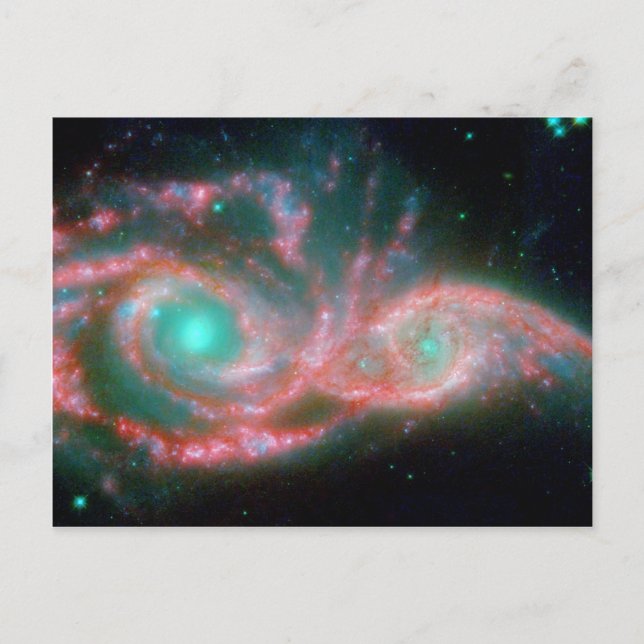 Carte Postale Yeux dans le ciel NGC 2207 NASA (Devant)