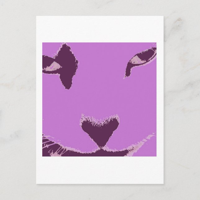 Carte Postale Yeux de Chat (Devant)