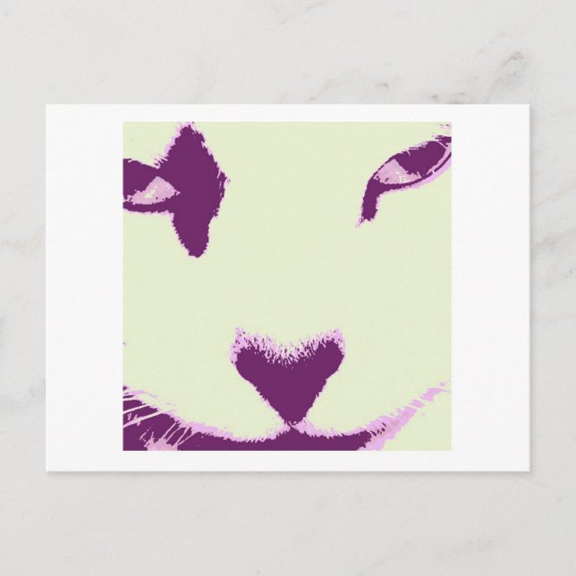 Carte Postale Yeux de Chat (Devant)