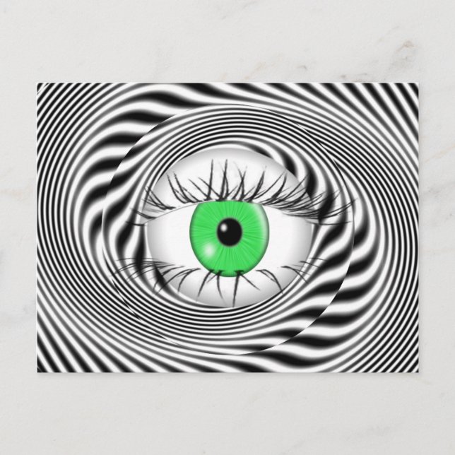 CARTE POSTALE YEUX HYPNOTIQUE - HYPNOTISTE (Devant)