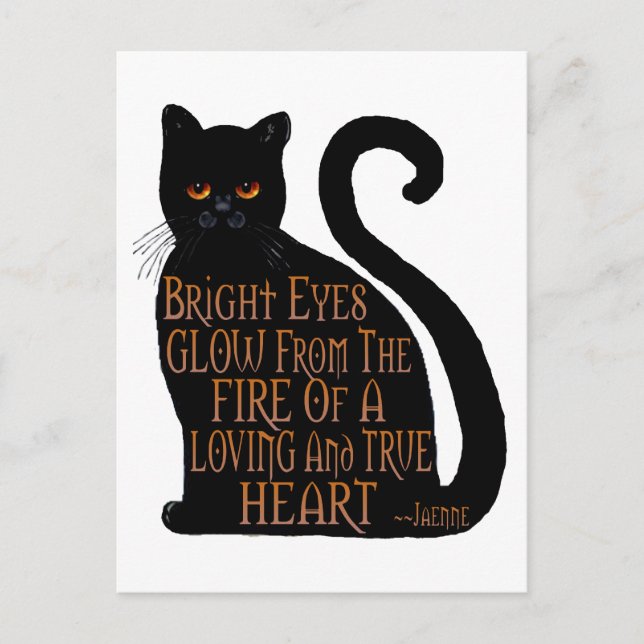 Carte Postale Yeux lumineux (Devant)