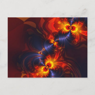 Carte Postale Yeux papillon - Violet & Or