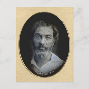 Carte Postale Yeux réfléchis du poète Walt Whitman