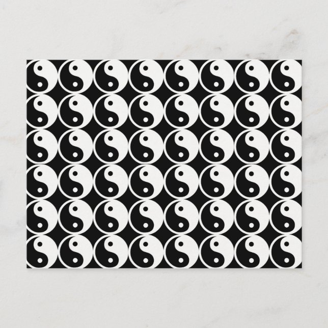 Carte Postale Yin et Yang Motif (Devant)