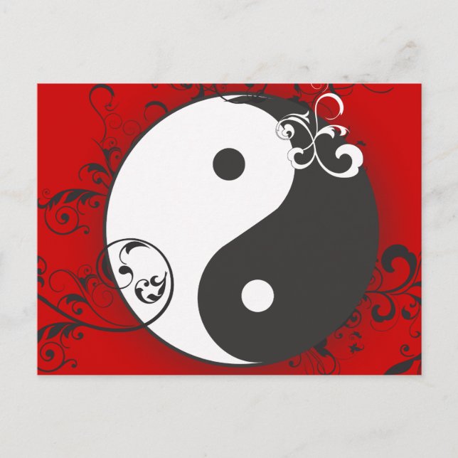Carte Postale Yin-Yang avec défilement (Devant)