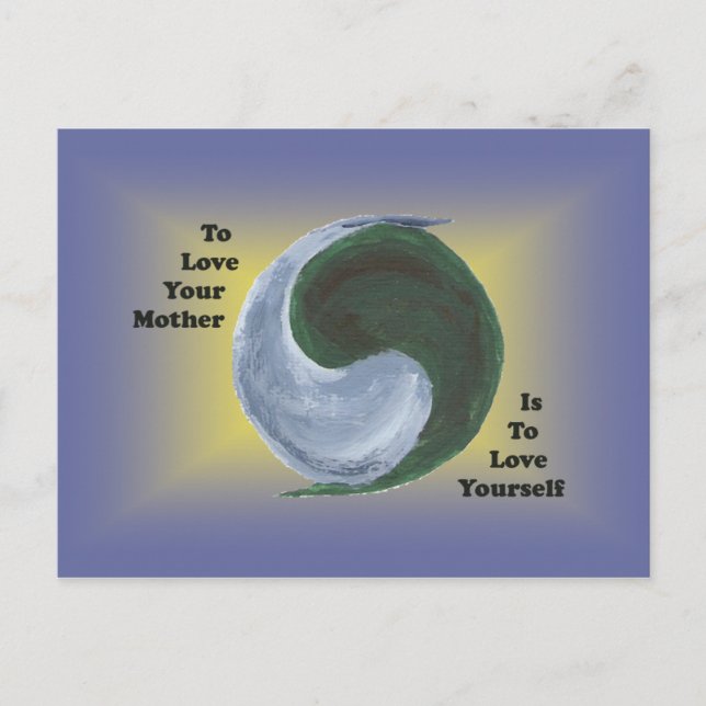 Carte Postale Yin Yang Earth (Devant)