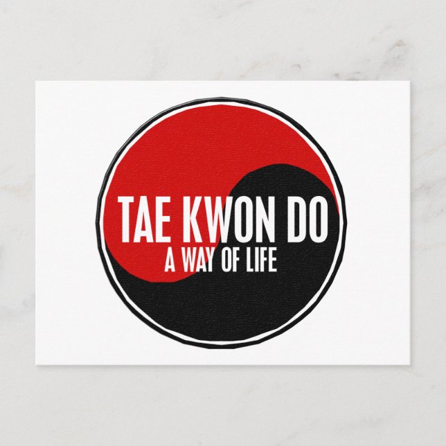 Carte Postale Yin Yang Tae Kwon Do 1 (Devant)