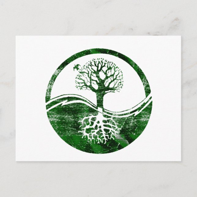 Carte Postale Yin Yang Tree (Devant)