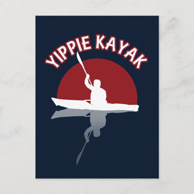 Carte Postale Yippie Kayak (Devant)