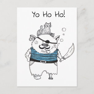 Carte Postale Yo Ho Ho ! / Funny Monster Pirate