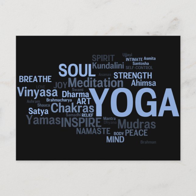 Carte postale YOGA (Devant)