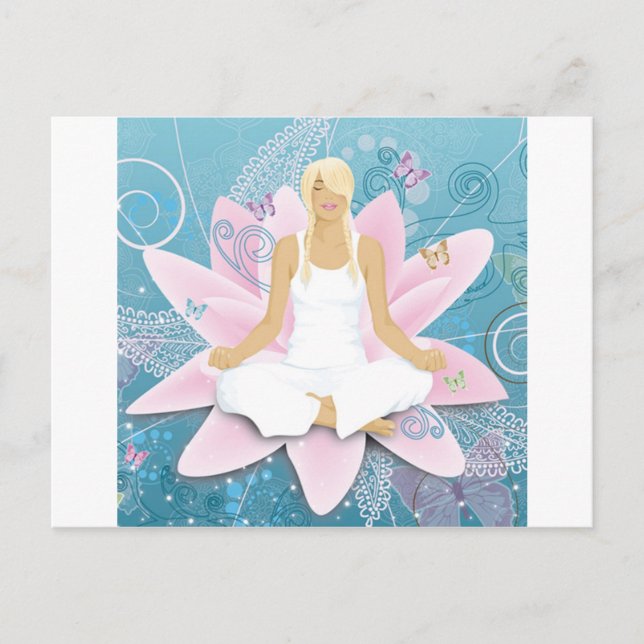 Carte Postale yoga (Devant)