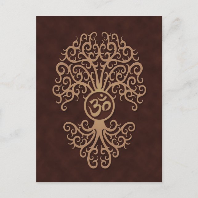 Carte Postale Yoga Brown (Devant)