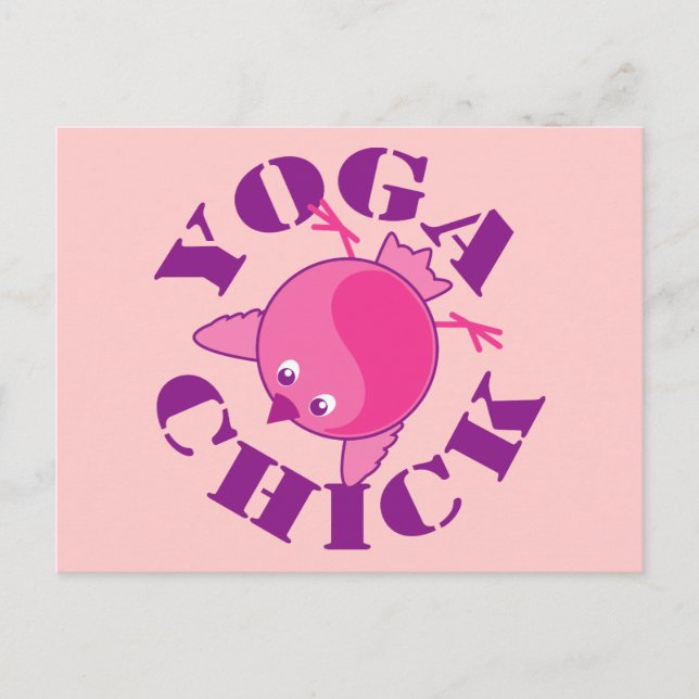 Carte Postale Yoga chick (Devant)