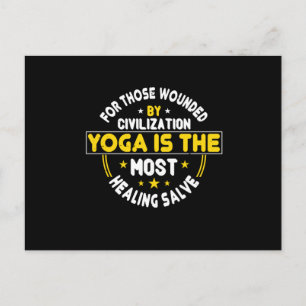 Carte Postale Yoga - Le Yoga Est Le Salve Le Plus Soignant