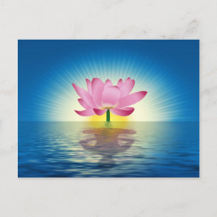 Carte Postale Yoga Lotus