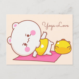 Carte Postale Yoga Love
