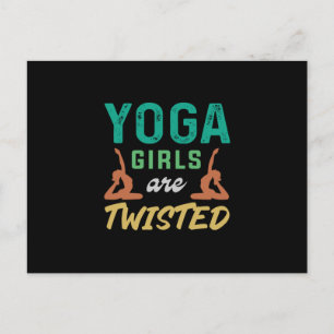 Carte Postale Yoga Lover Yoga Girls Are Twisted