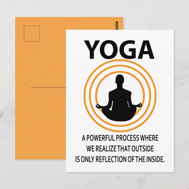 Carte Postale Yoga Méditation Yoga (Devant / Derrière)