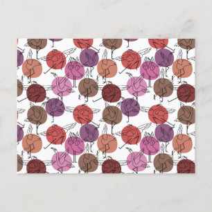 Carte Postale Yoga pose motif Yoga sans couture motif 40
