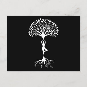 Carte Postale Yoga Tree Zen Nirvana Asana Méditation Bouddhisme