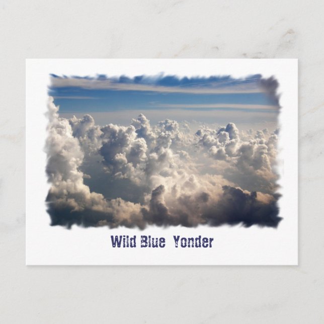 Carte Postale Yonder bleu sauvage (Devant)