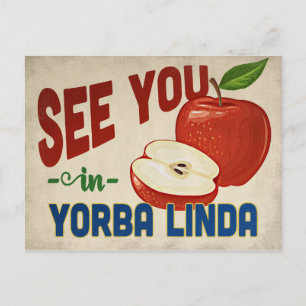 Carte Postale Yorba Linda California Apple - Vintage voyage