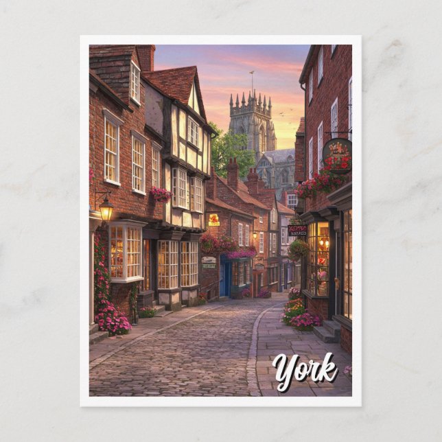 Carte Postale York Angleterre Travel (Devant)