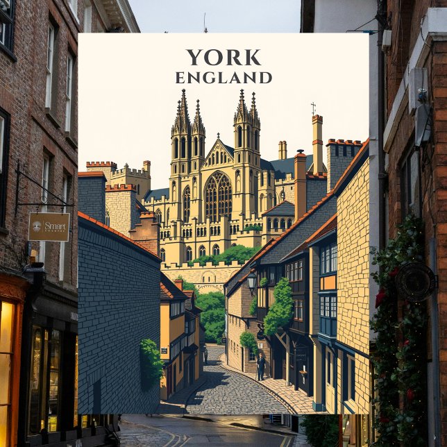 Carte Postale York Angleterre Voyage historique (York England UK Travel Historic Postcard
)