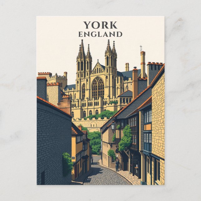 Carte Postale York Angleterre Voyage historique (Devant)