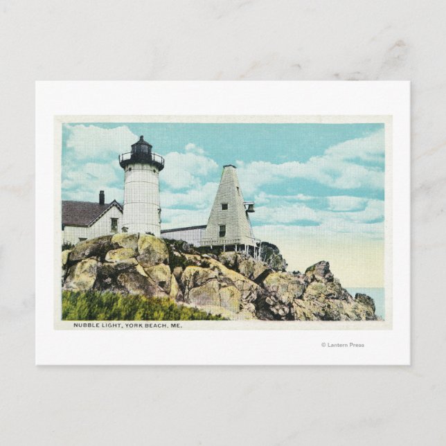Carte Postale York Beach View of the Nubble Lighthouse (Devant)