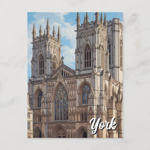 Carte Postale York Minster England Travel