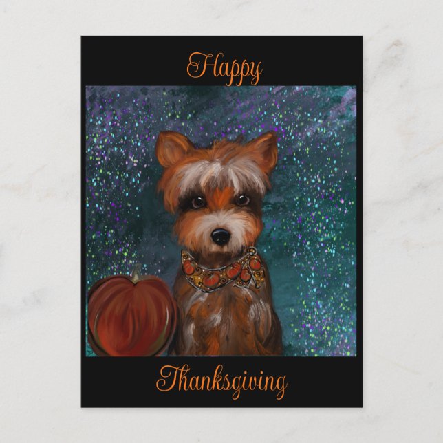 CARTE POSTALE YORKIE (Devant)