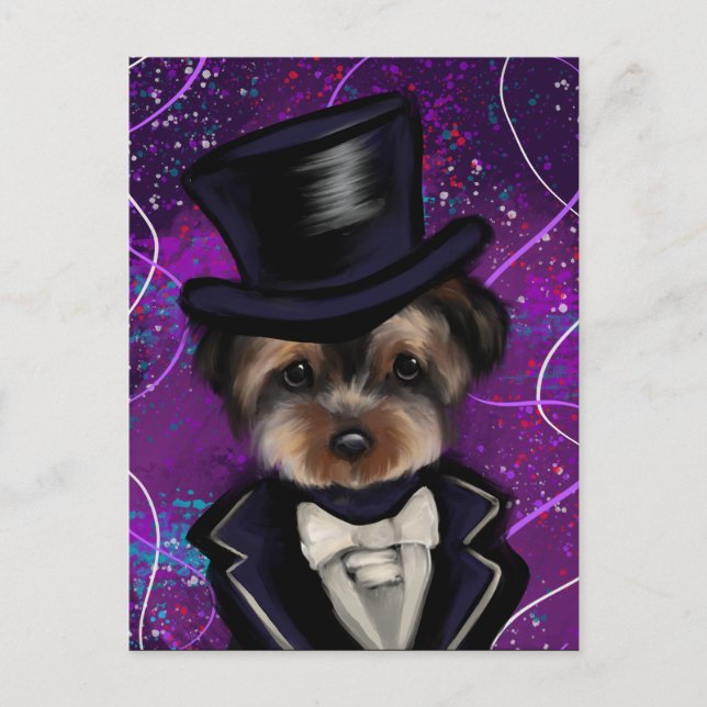 CARTE POSTALE YORKIE (Devant)