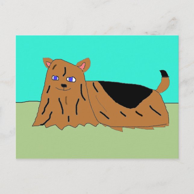 Carte Postale Yorkie (Devant)
