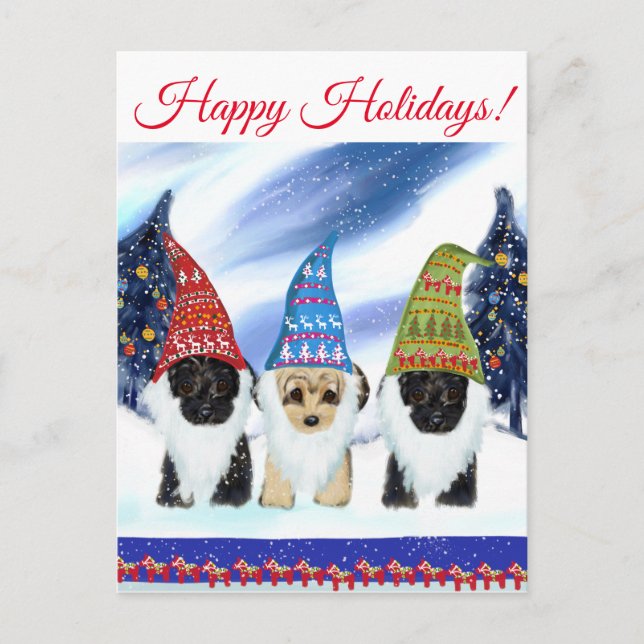 CARTE POSTALE YORKIE POO (Devant)