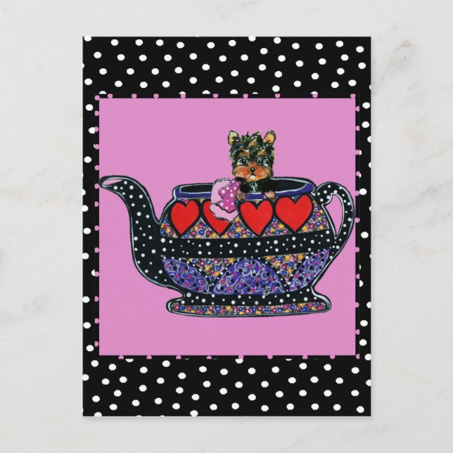 Carte Postale Yorkie Poo (Devant)
