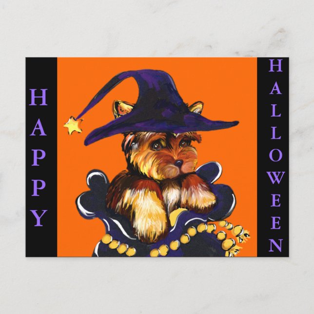 CARTE POSTALE YORKIE POO (Devant)