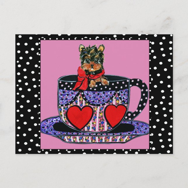 Carte Postale Yorkie Poo (Devant)