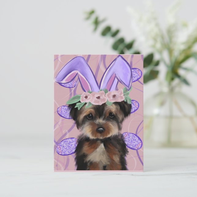Carte Postale  Yorkie Poo    (Debout devant)