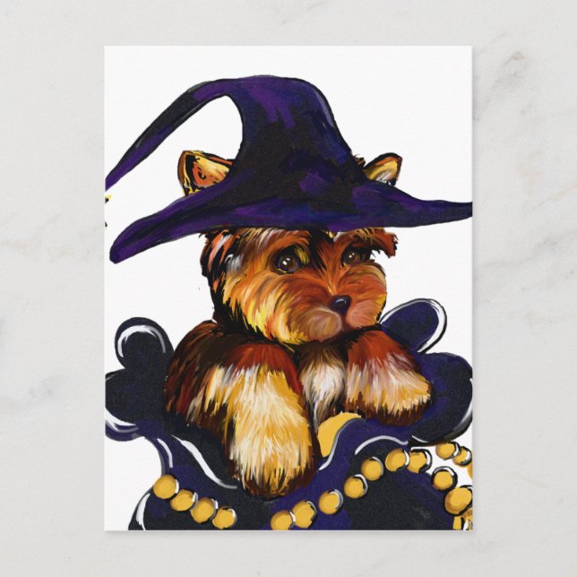 CARTE POSTALE YORKIE POO (Devant)