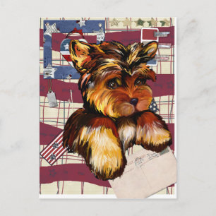 CARTE POSTALE YORKIE POO
